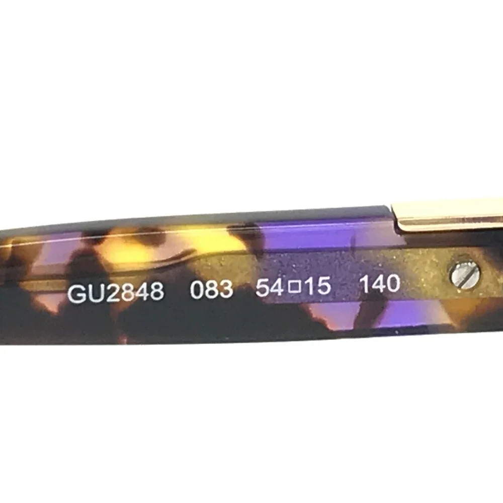 Guess Eyeglasses Frames GU2848 083 Purple Brown Yellow Tortoise 54-15-140